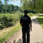 Police have been speaking to pupils spotted jumping off bridge in a Warwick park to celebrate GCSEs. Photo by Warwick Police