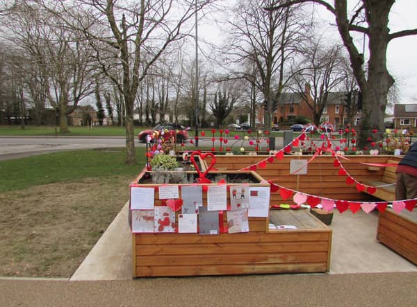 A library picture of The Friendly Bench in Hillmorton