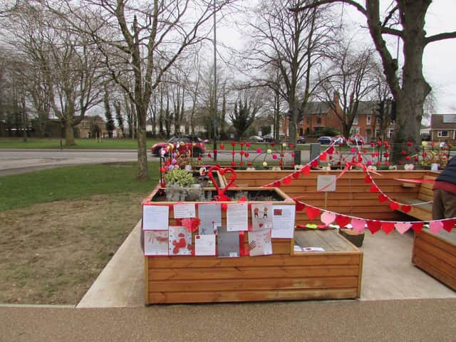 A library picture of The Friendly Bench in Hillmorton
