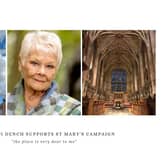 Dame Judi Dench has given her support to a campaign that aims to preserve and restore the tower of St Mary's Church in Warwick. Photo supplied