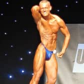 Harley at the competition.