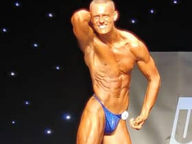 Harley at the competition.