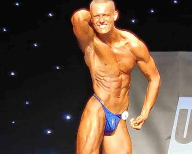 Harley at the competition.