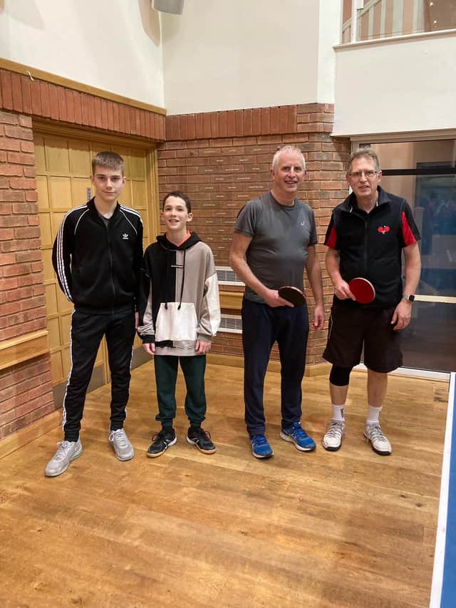 From left to right: Ben Rourke and Tudor Draghici (Church) and Guy Ashworth and Dave Hawker (Eathorpe). Eathorpe won 4-1