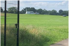 Unlawful traveller encampments in south Warwickshire have prompted county-wide discussions on ways to tackle the problem. Photo shows an unauthorised encampment at Central Ajax FC's Ajax Park ground in Warwick. Photo supplied