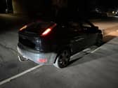 The stolen Ford Focus which was seized by police in Leamington last night. Credit: OPU Warwickshire.