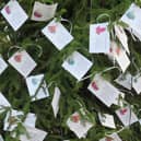 Pretty cards on the tree