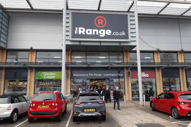 The new branch of The Range which has now opened at The Leamington Shopping Park.