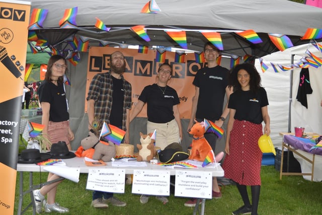 One of the stands at Warwickshire Pride. Photo by Leanne Taylor