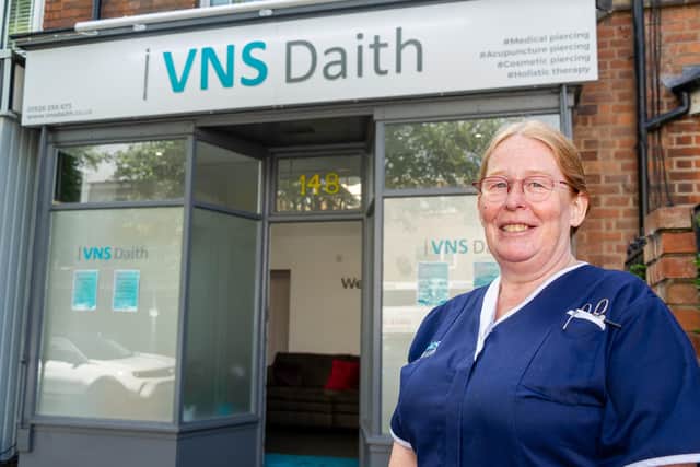 Pictured: Tracy Perkins who has recently opened an VNS Daith shop in Warwick. Photo by Mike Baker