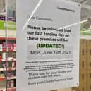 The end is in sight for Lloyds Pharmacy inside Rugby Sainsbury's.