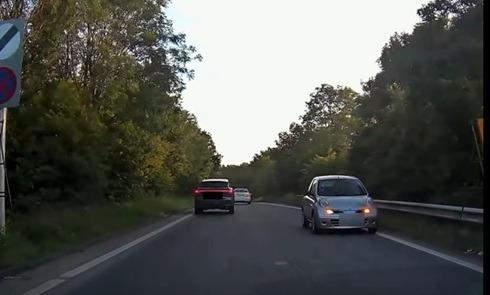 Dashcam footage shows motorist dangerously driving wrong way on A46 ...