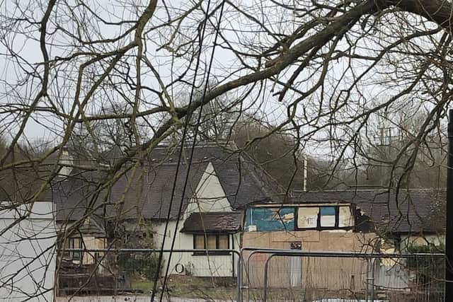 The boarded up Crabmill pub in Preston Bagot. Photo by Adrian Griffiths