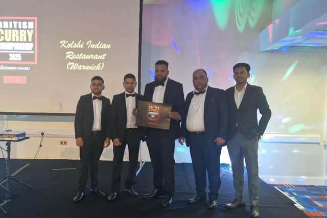 Kolshi Indian Restaurant, which is in Warwick Road in Wellesbourne, was named the winner in the Curry Dish of the Year award. Photo supplied by Kolshi Indian Restaurant