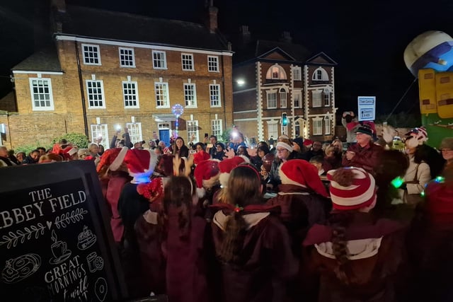 The Christmas lights switch on event in High Street. Photo by Kenilworth Town Council