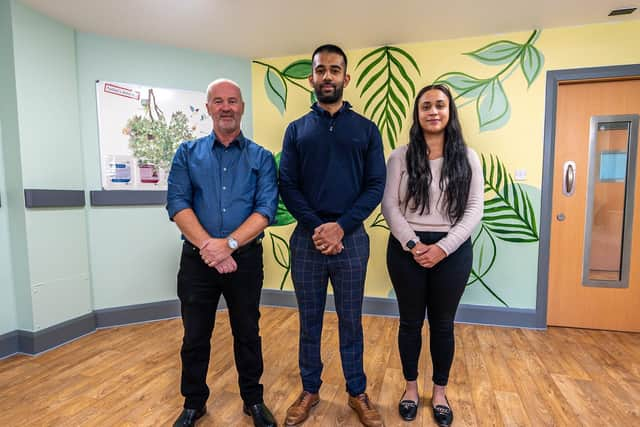 Left to right: Jason Cooper, Nabeel Javed and Narissa Richardson of Willmott Dixon Interiors. Photo supplied