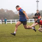 George Wilkinson on the attack for Leamington.