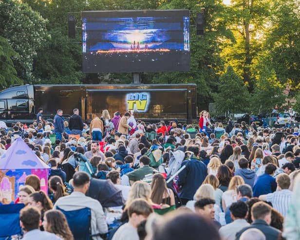 The event featured a market during the day and Eurovision on a big screen during the evening.