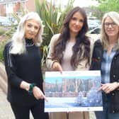 Among those at Oaks Precinct who are supporting the advent calendar are Ellie Fitchett (Rumours Hair and Beauty), Jess Harris (U.K. Beauty Club) and Sarah Doolan (GDT Automotive). Picture submitted.