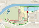 The map of Victoria Park (attached) shows green directional arrows showing how visitors can currently access the park, with the area in red showing the area now being used by Birmingham 2022 and the blue arrows showing the route in and out of the park for visitors.
