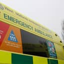 A man has been taken to hospital after a collision on the M40 near Lapworth. Photo by West Midlands Ambulance Service