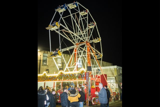 Fairground rides and stalls lined the town centre for the annual event. Photo by Mike Baker