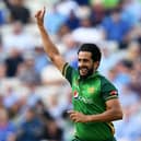 Hasan Ali took a hat-trick as Warwickshire successfully defended a big total against Derbyshire.