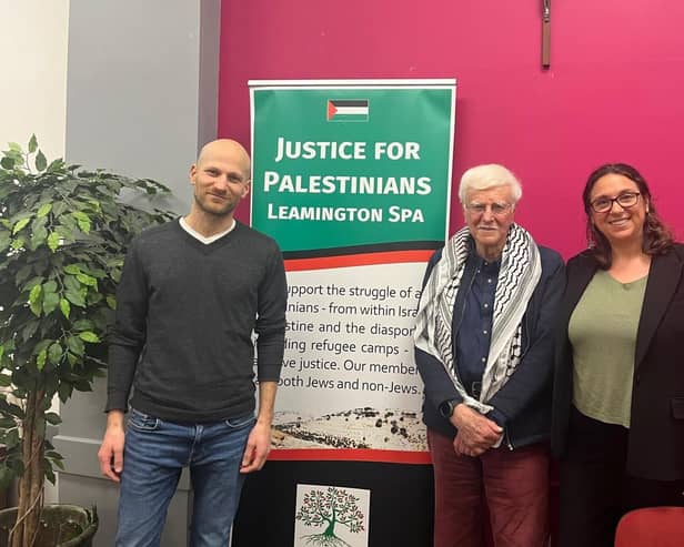 Leamington-based campaign group Justice for Palestinians has held the third in its series of Pathways to Peace event at St Peters church hall in the town. Picture supplied.