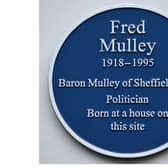 The blue plaque unveiled in Clemens Street. Photo courtesy of Allan Jennings