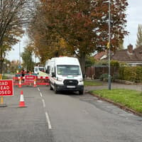 Emergency repairs close junction near busy Leamington road