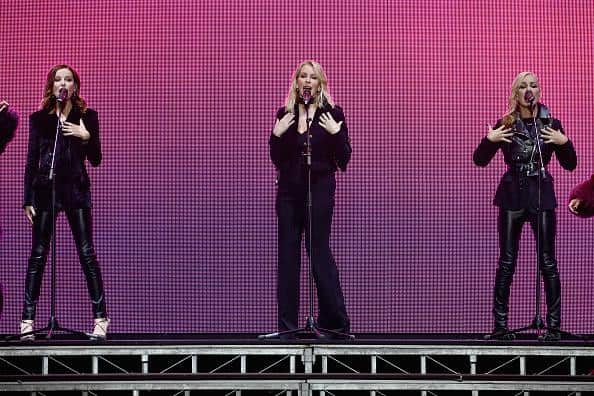 PARIS, FRANCE - MARCH 03:  Bananarama on stage during the Sonia Rykiel show as part of the Paris Fashion Week Womenswear Fall/Winter 2018/2019 on March 3, 2018 in Paris, France.  (Photo by Pascal Le Segretain/Getty Images)