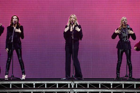 PARIS, FRANCE - MARCH 03: Bananarama on stage during the Sonia Rykiel show as part of the Paris Fashion Week Womenswear Fall/Winter 2018/2019 on March 3, 2018 in Paris, France. (Photo by Pascal Le Segretain/Getty Images)
