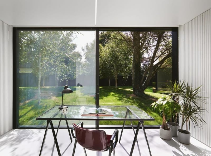 The single-storey property is made up of eight sections connected by walkways. Photo by Knight Frank
