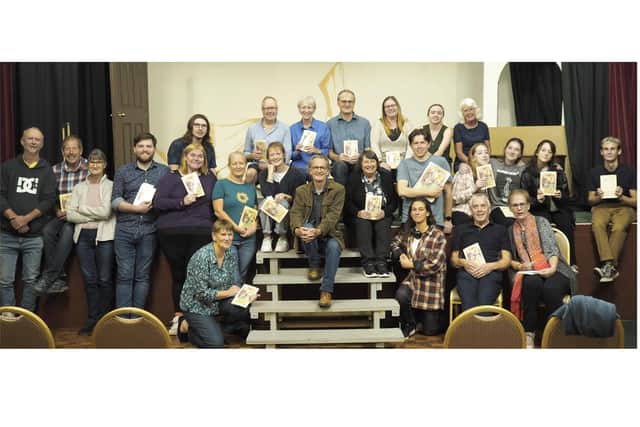 Anton Lesser (centre) has become the new patron of the Kineton Amateur Dramatics Society.