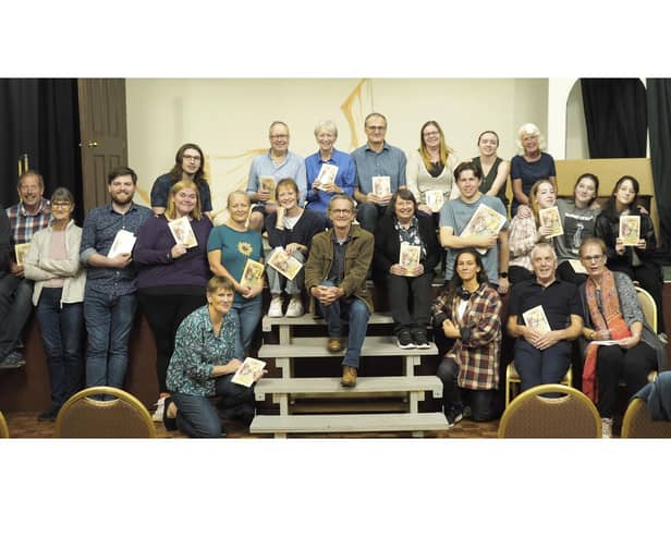 Anton Lesser (centre) has become the new patron of the Kineton Amateur Dramatics Society.