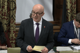 Warwick and Leamington MP Matt Western speaking during the prostate cancer debate. Photo supplied