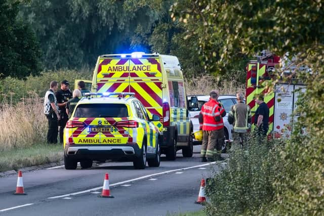 Emergency services were called to the collision at about 6.30pm after reports of a crash involving a car and motorbike at the junction of the A423 and Coventry Road in Long Itchington.