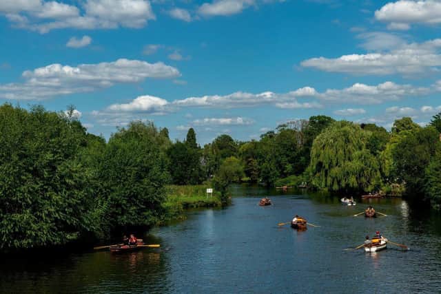 Get into the Olympic spirit by hiring a rowing boat on the River Avon. Credit: Lorentz Gullachsen
