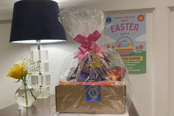 The Warwick Lions Club, which covers both Warwick and Leamington, has been holding an Easter Raffle in aid of those in need for the past 25 years.
This year around 17 local public houses have offered to host the raffle and each will draw an individual winner at Easter – and this year the launch took place at the Warwick Arms Hotel. Photo supplied