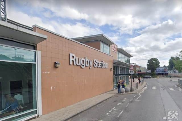 Rugby station. Services have been disrupted by a security incident at Birmingham New Street. Google Street View