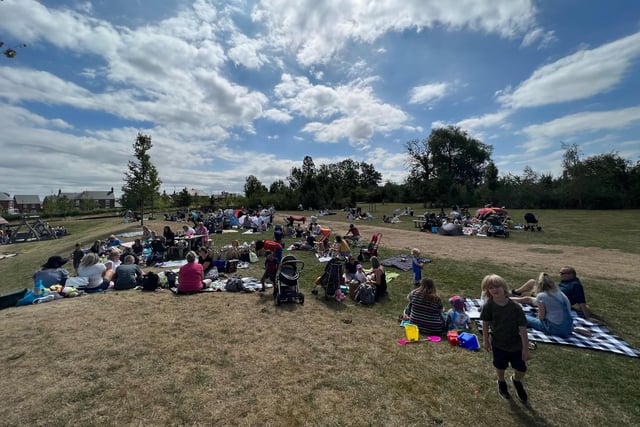 A community picnic in Rugby attracted more than 100 families and plenty of smiling faces.