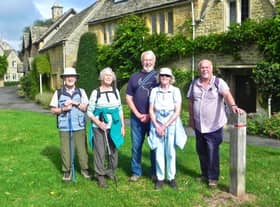 Having walked from Bourton-on-the-Water to the twin villages of Upper and Lower Slaughter, we were ready for a cuppa!
