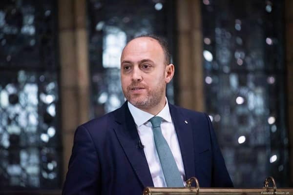 The Palestinian ambassador to the UK, Husam Zomlot.