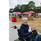 Chris Dunne at Victoria Park ready to watch the Birmingham 2022 Commonwealth Games bowls competitions. Picture submitted.