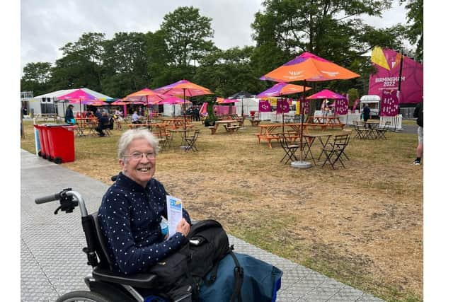 Chris Dunne at Victoria Park ready to watch the Birmingham 2022 Commonwealth Games bowls competitions. Picture submitted.