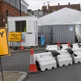 A Coronavirus testing centre in Dalston, east London. There were a further 6,042 lab-confirmed cases of coronavirus in the UK as of 9am on Saturday, taking the overall number to 429,277. A further 34 deaths were recorded.