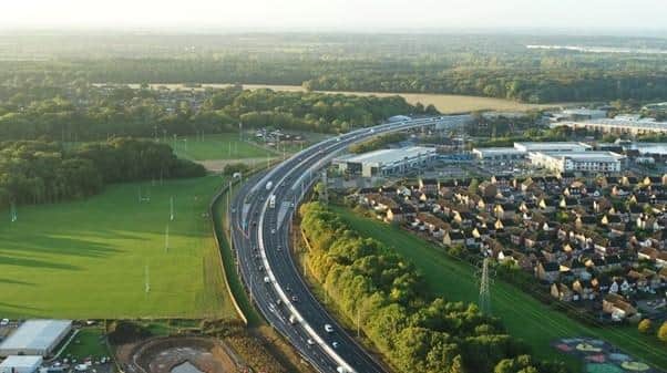 The new flyover will help ease congestion on the roads.
