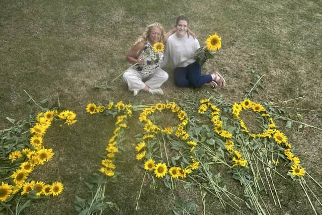 The team at Lodge Farm Sunflowers helped raise £7,819.00. Photo supplied