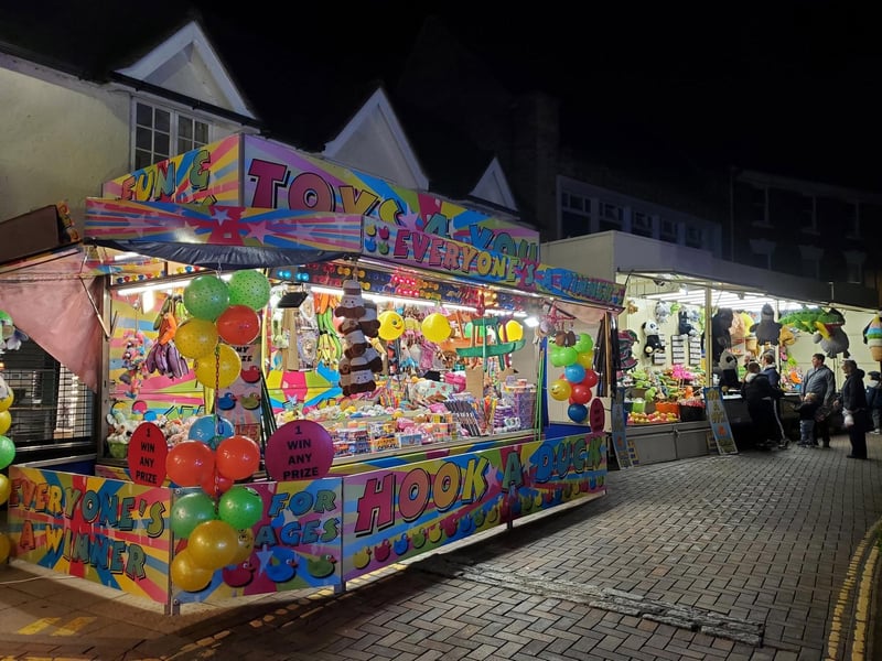 Some of the games stalls.