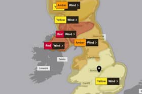 Residents in Warwickshire are being urged to continue reporting fallen trees and stay safe if they are travelling around the county as Storm Eowyn continues to batter the UK. Photo by Met Office